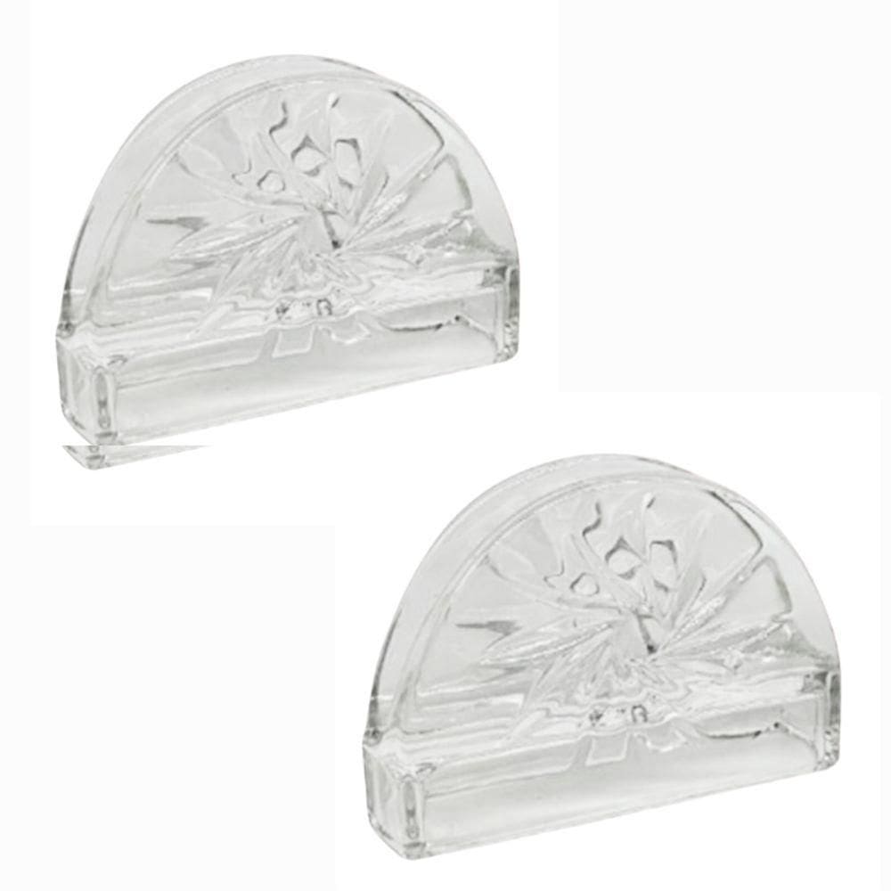 Jogo Porta Guardanapo De Mesa Cristal Vidro