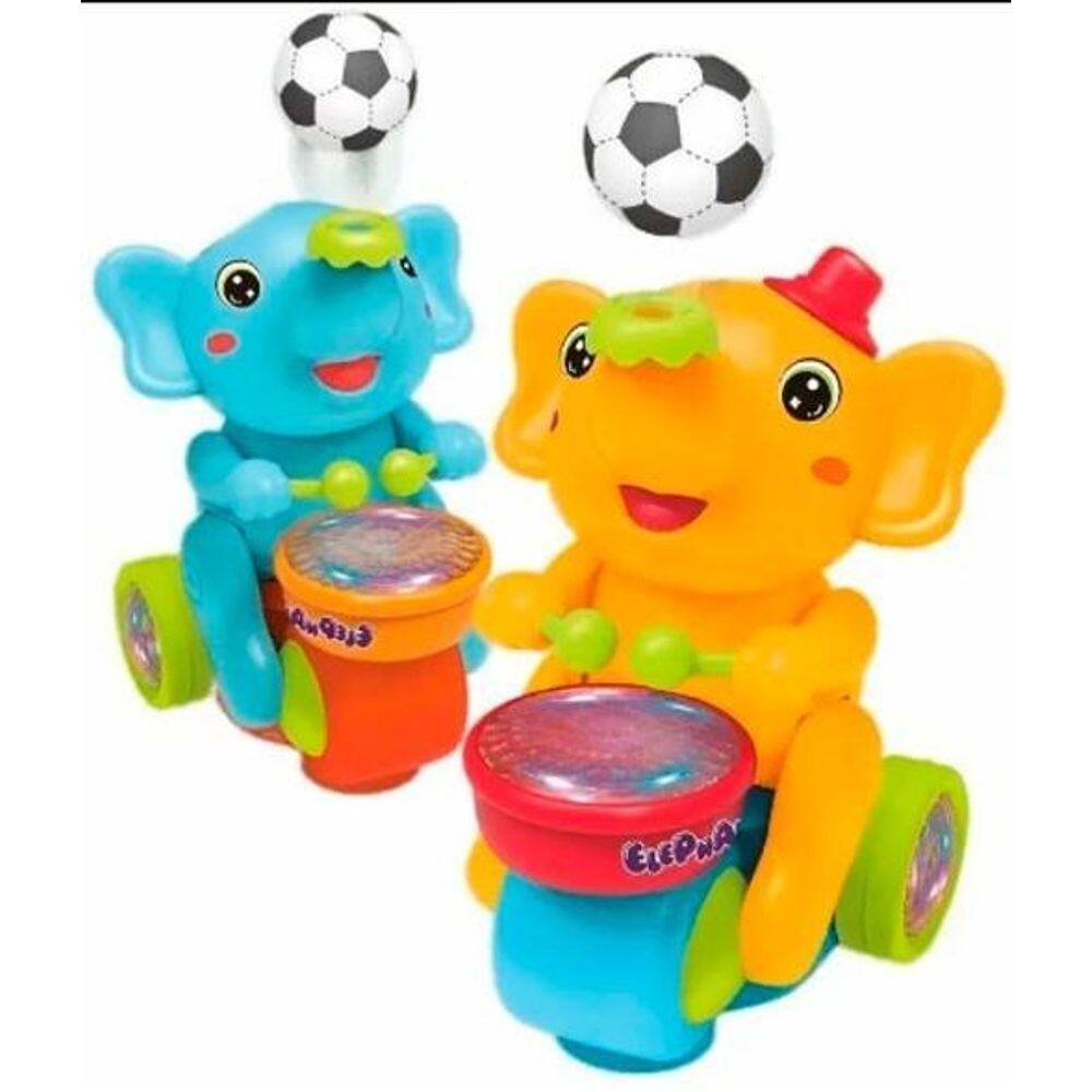 Elefante Equilibrista Luzes E Música - Brinquedo Divertido