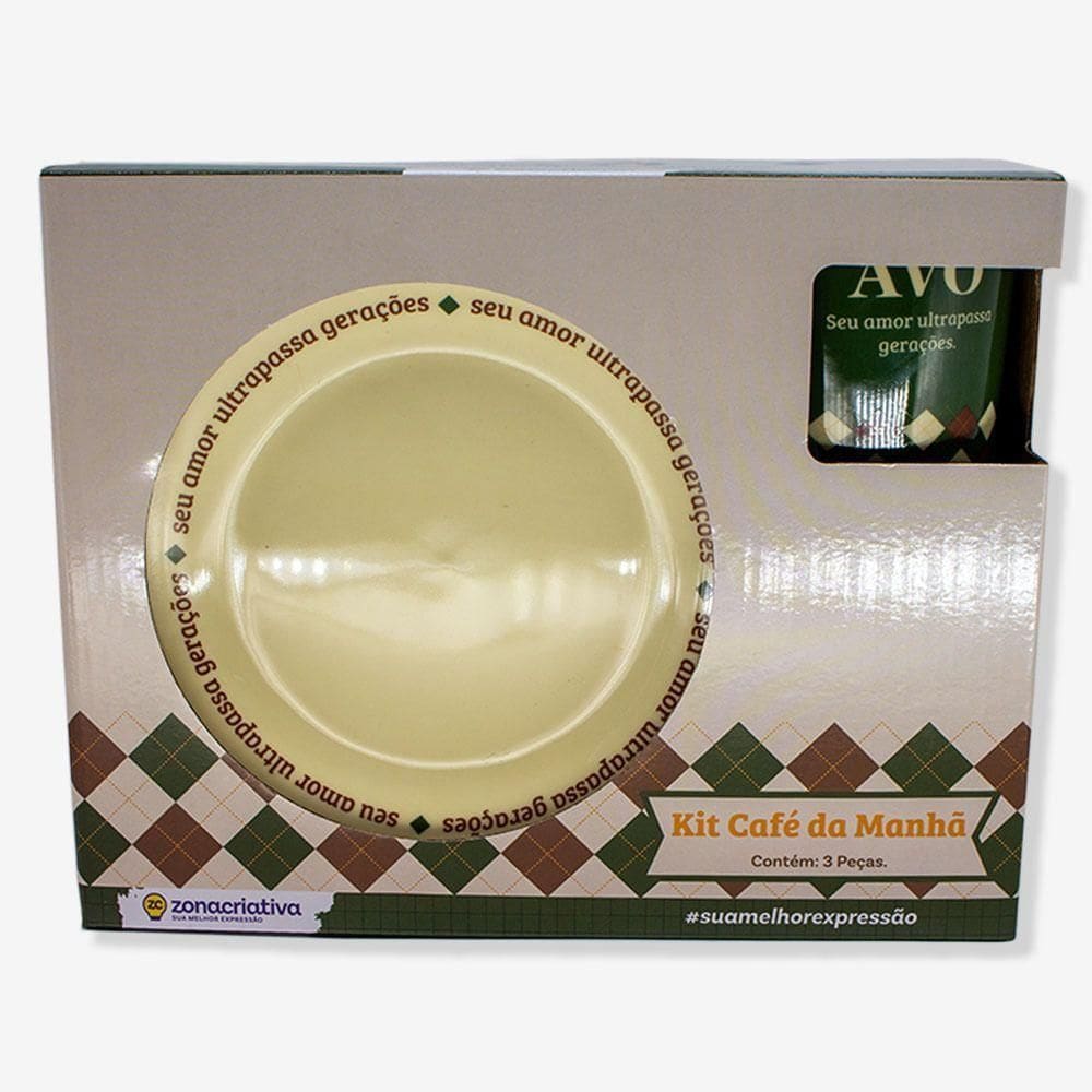 Kit Alimentação Avô Xadrez Zonacriativa