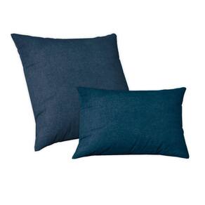 Capas De Almofadas 30X50 E 50X50 Glamour Azul Petroleo
