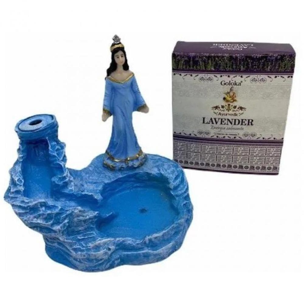 Kit Incensário Cascata Com 10Un De Incensos-Selecione Modelo