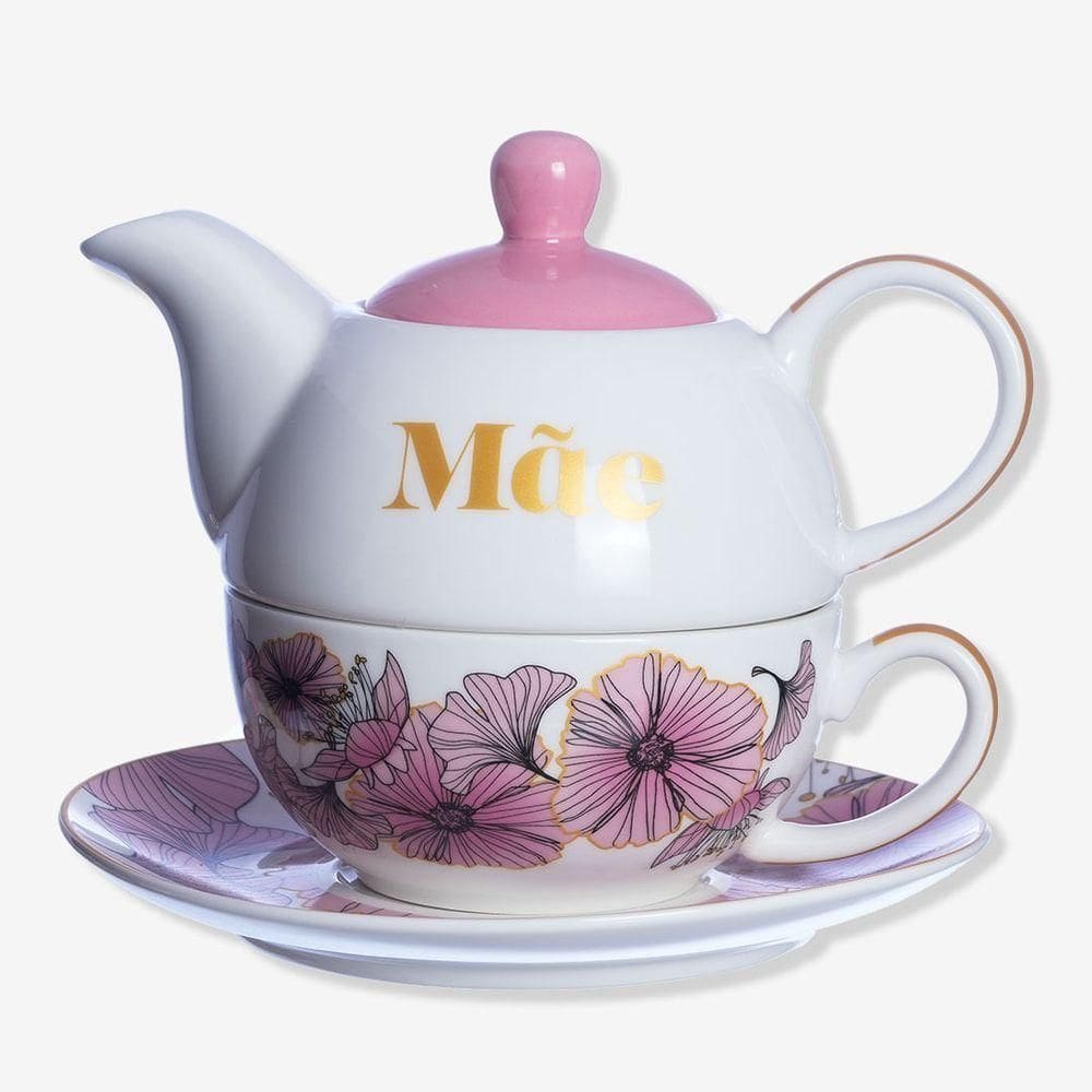 Bule 2 Em 1 Mãe Floral Zonacriativa