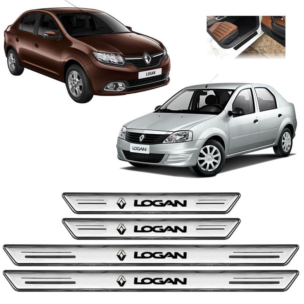 Soleira De Porta Platinum Logan Todos 2008 A 2025 Prata
