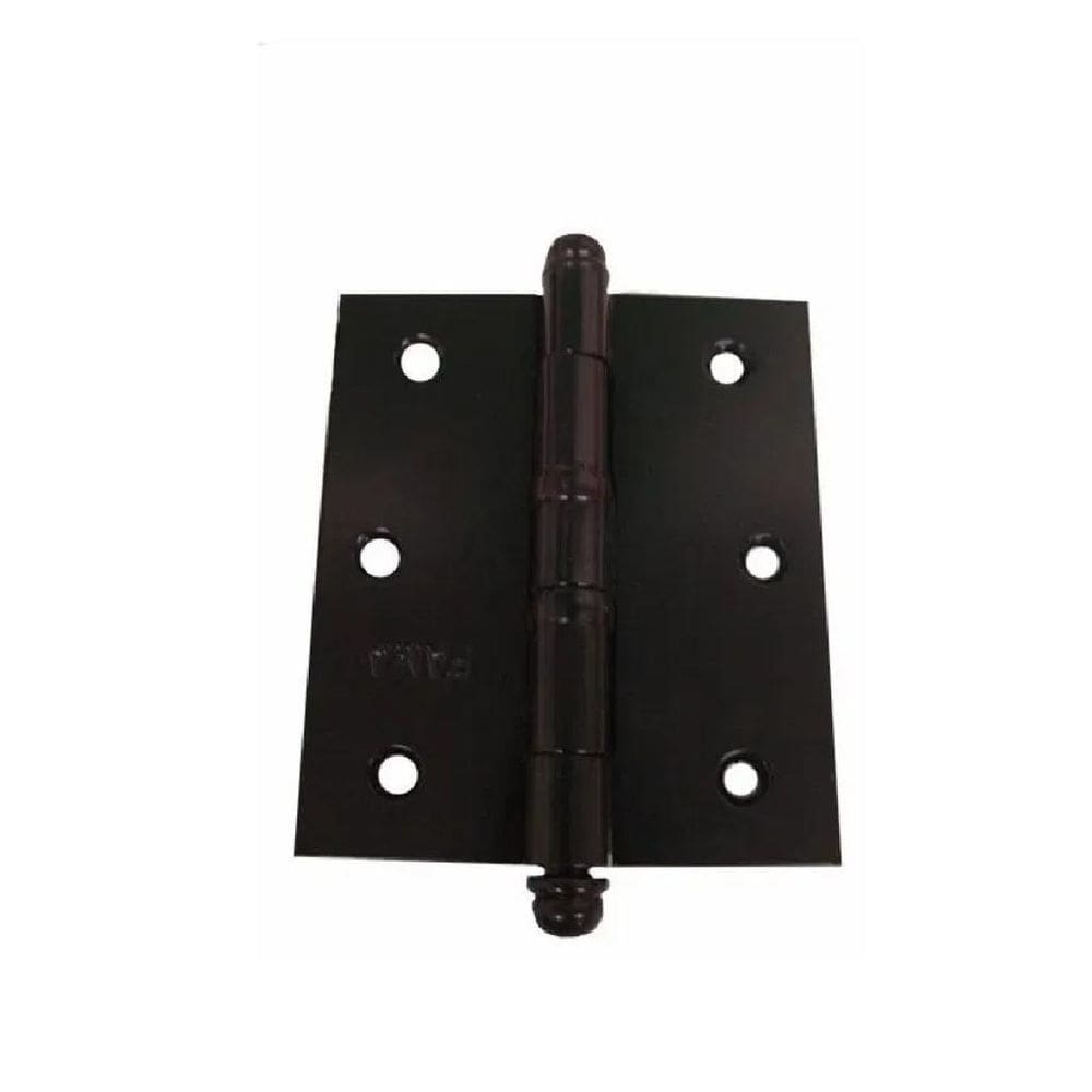 Dobradiça Reforçada 5535 3,1/2X3 Com Anel Preto Fosco