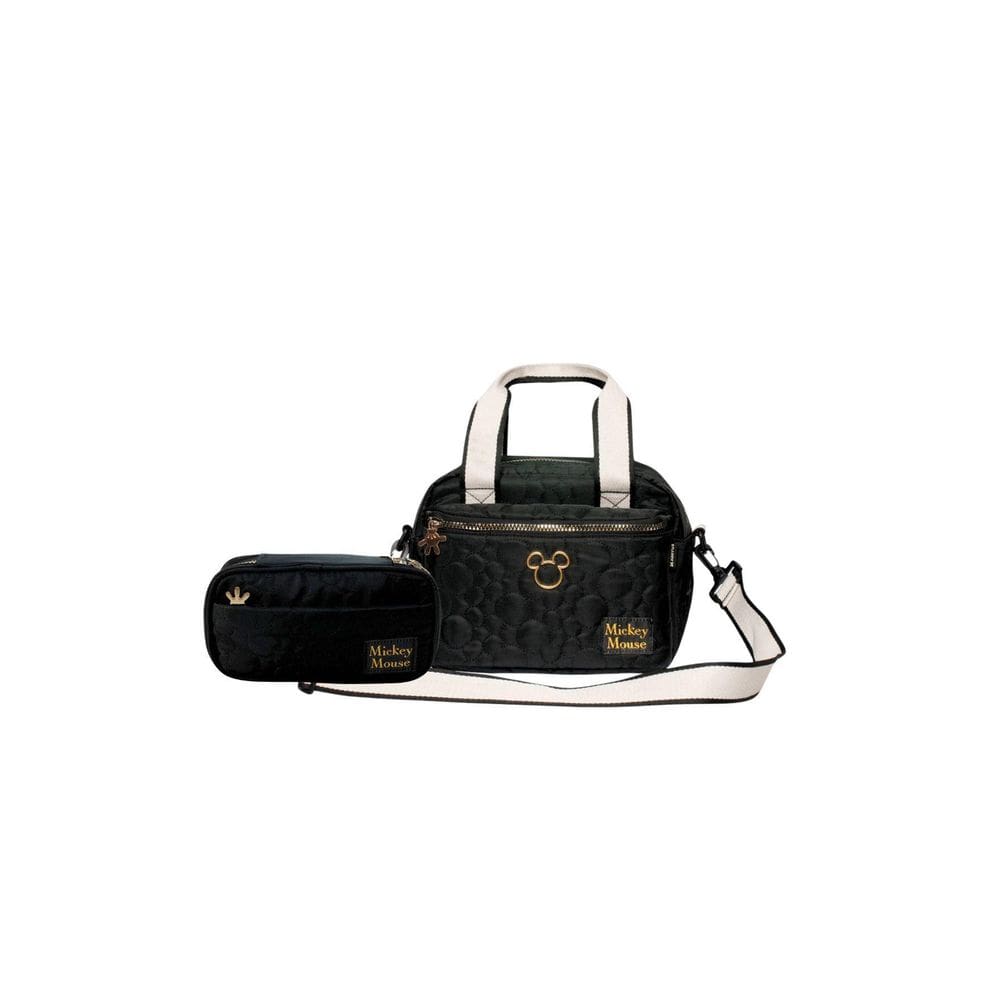 Kit Escolar Lancheira Térmica+Estojo Mickey Teen Preto