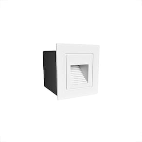 Balizador De Embutir Branco Mini De Parede Corredor Lup75