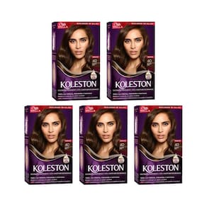 Coloraçao Koleston 40 Castanho Medio - Kit C/5Un