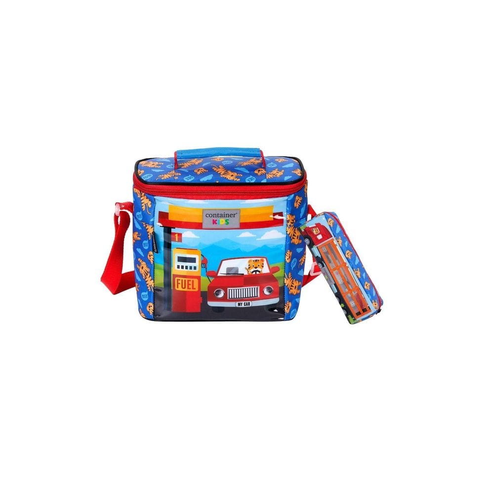 Kit Escolar Lancheira Térmica + Estojo My Car Carro