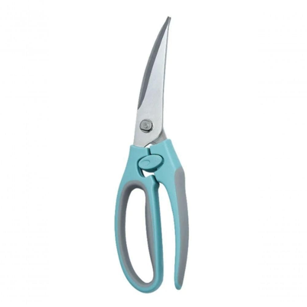 Tesoura De Cozinha P- Frango Peixe Carne Multifuncional Azul
