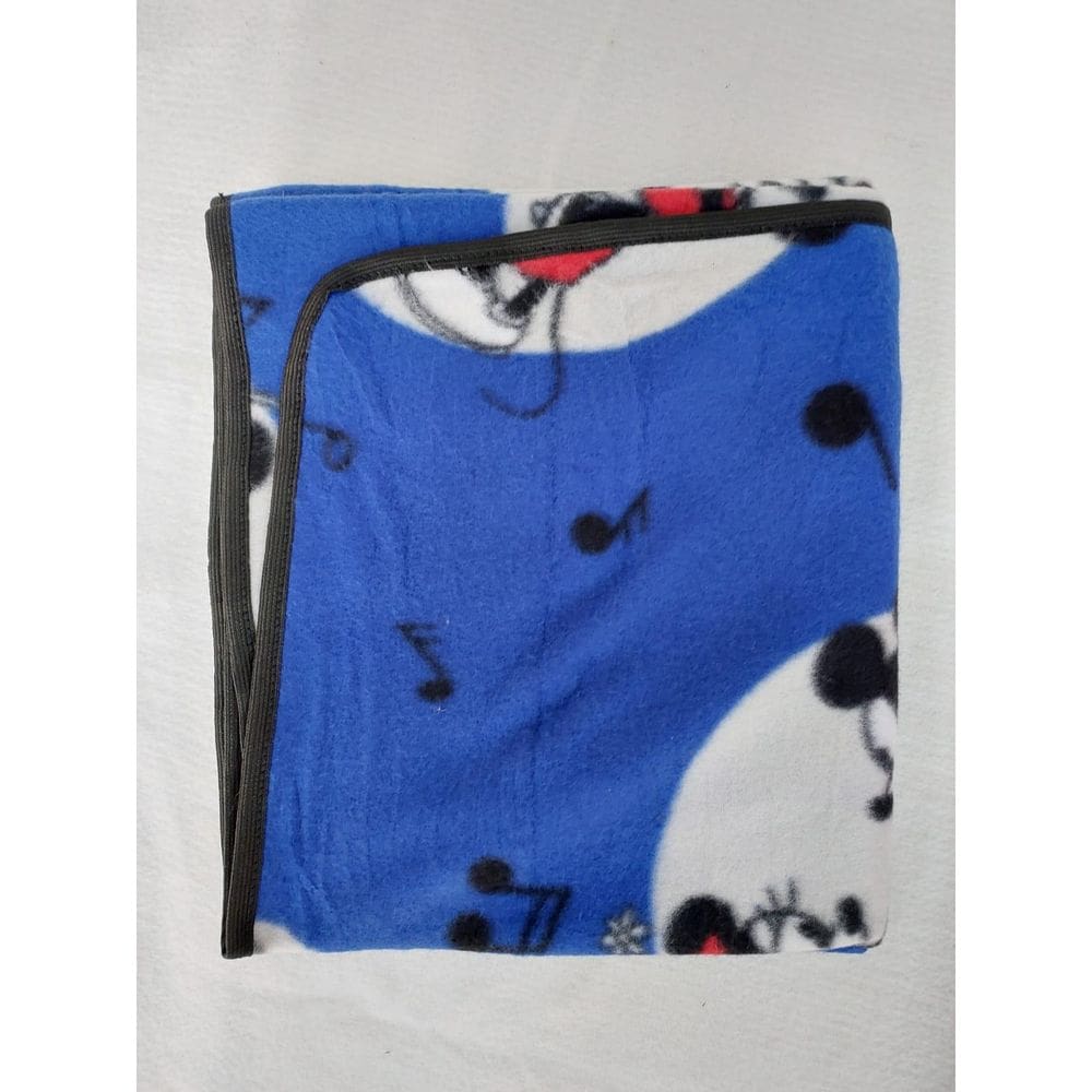 Mantinha Pet Mickey E Minnie, Acabamento Em Viés 80X100 Cm