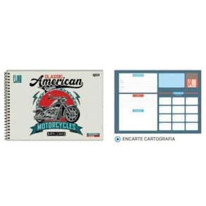 Caderno Espiral 275X200Mm Cd Cart Mil 80Fls Flow Fsc Jandaia