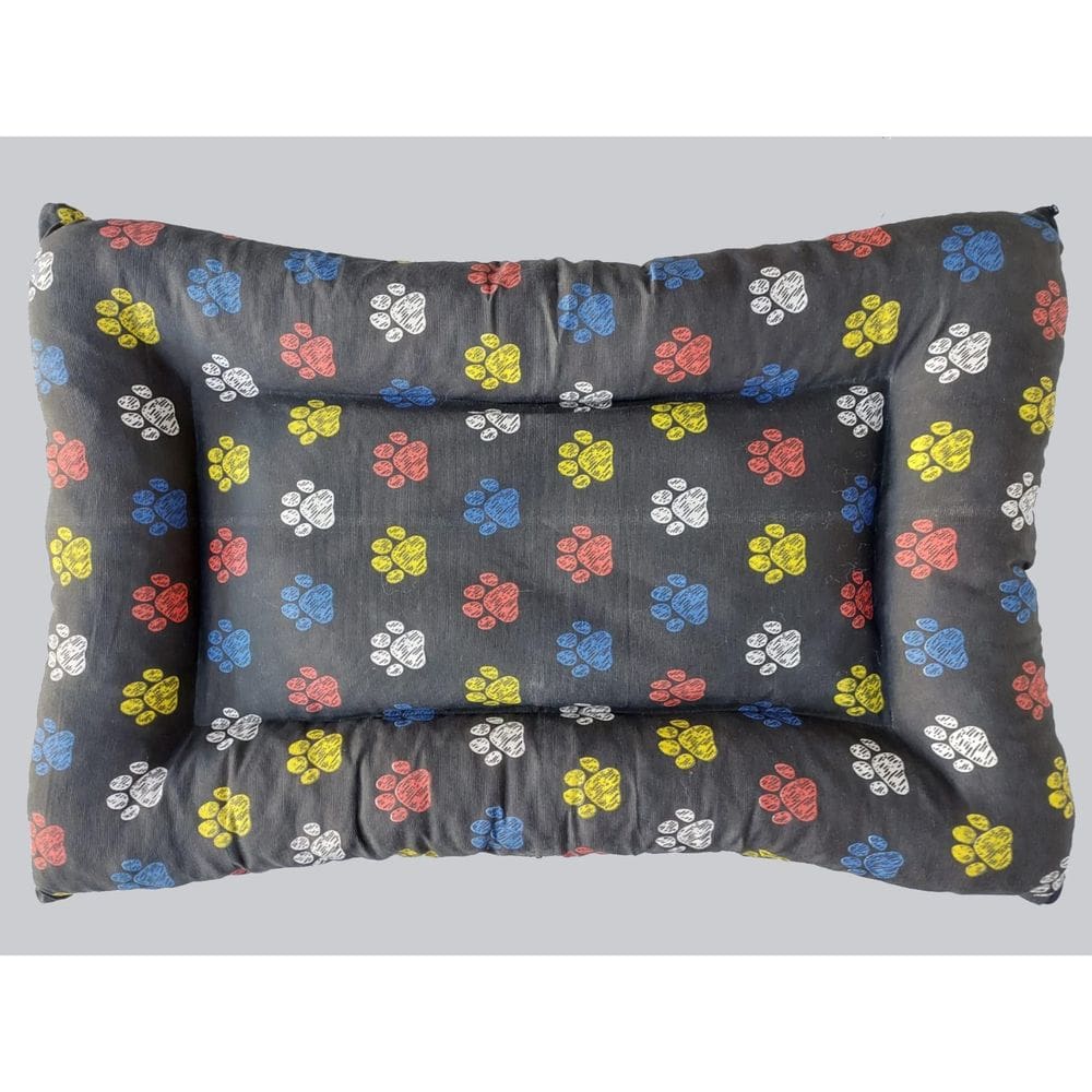 Colchonete Pet Confortável E Super Macio - Preto/Colorido G