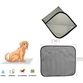 Tapete Lavável Higiênico Pet, Tam M, 60X80 Cm, 01 Unidade