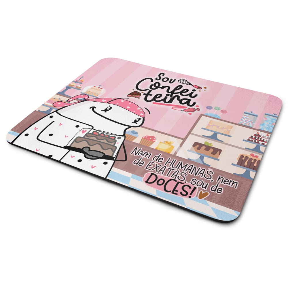 Mouse Pad Flork Profissões - Sou confeiteira