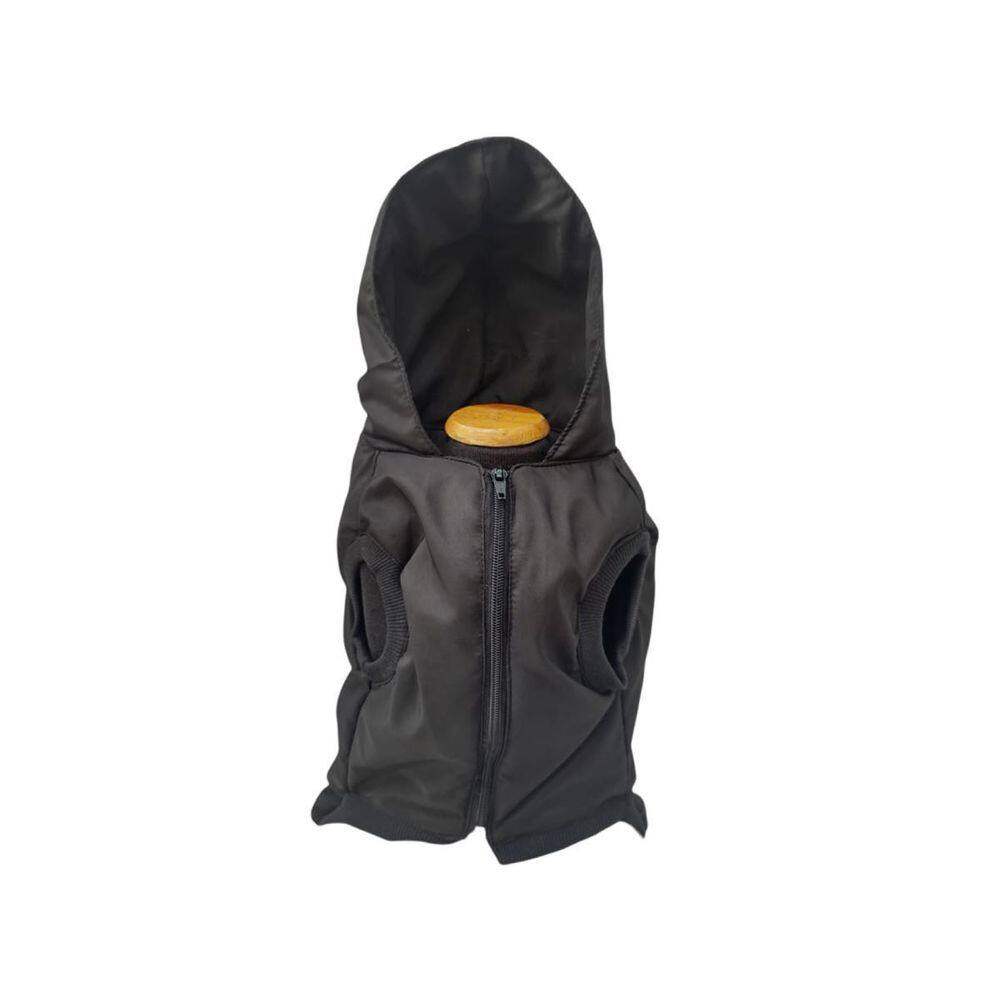 Colete Preto De Frio Pet Sport Para Cães E Gatos Tamanho 8