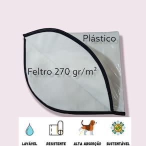 5 Tapetes Higiênicos Lavável, Canino Cães Cachorro 90X100 G