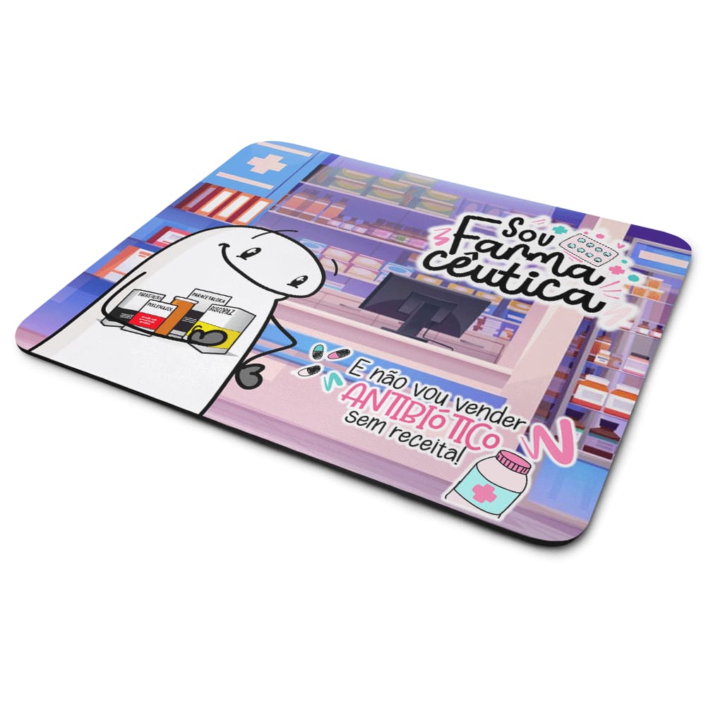Mouse Pad Flork Profissões - Sou Farmacêutica
