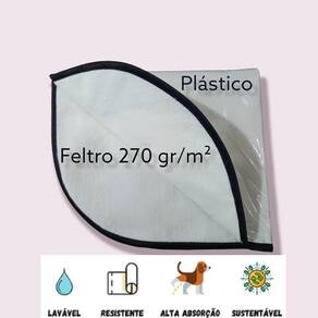 Tapete Lavável Higiênico Pet, Tam M, 60X80 Cm, 03 Unidades