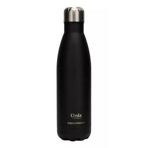 Garrafa Térmica 500 Ml Em Aço Inox Inquebrável 12Hrs Preto
