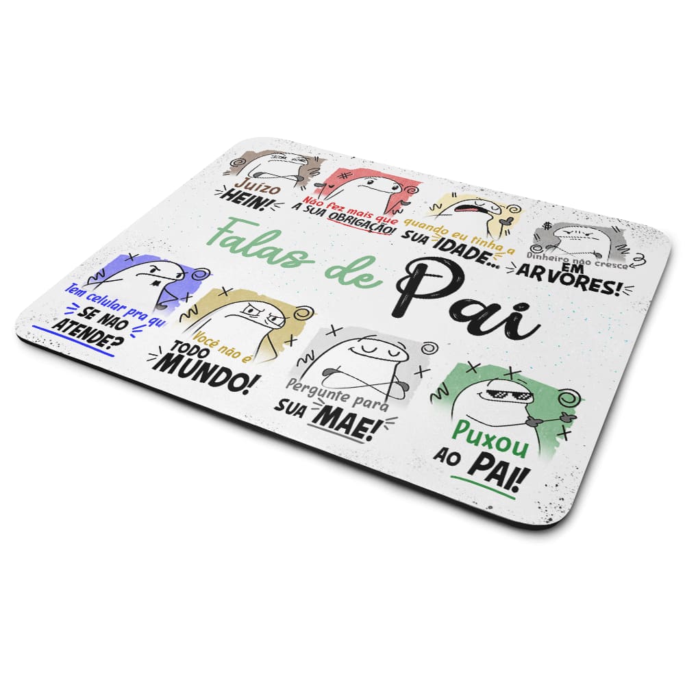 Mouse Pad Divertido Flork Pais - Falas de pai