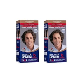 Coloraçao Biocolor Homem Bozzano Louro Escuro-Kit C/2Un