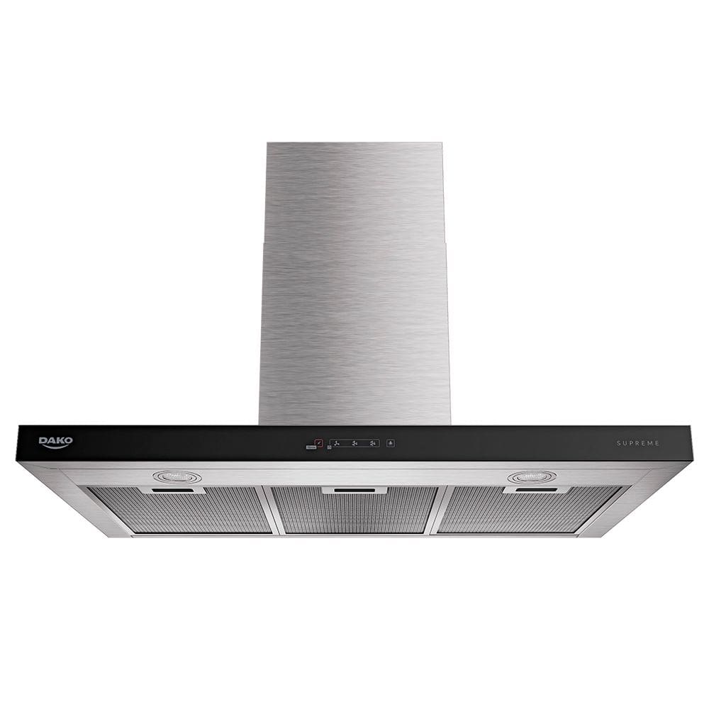 Coifa de Parede Dako 90 cm com Duto e Filtro de Carvão Ativado Supreme Inox 220V