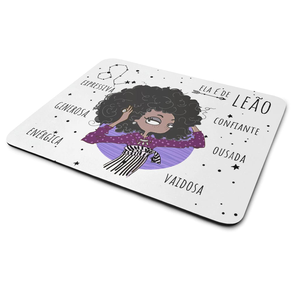 Mouse Pad Signos Girls - Ela é de Leão