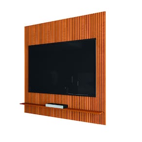 Painel Para TV Até 55 Polegadas Ripado Impressão 3D Avante 1,34m Cedro EDN