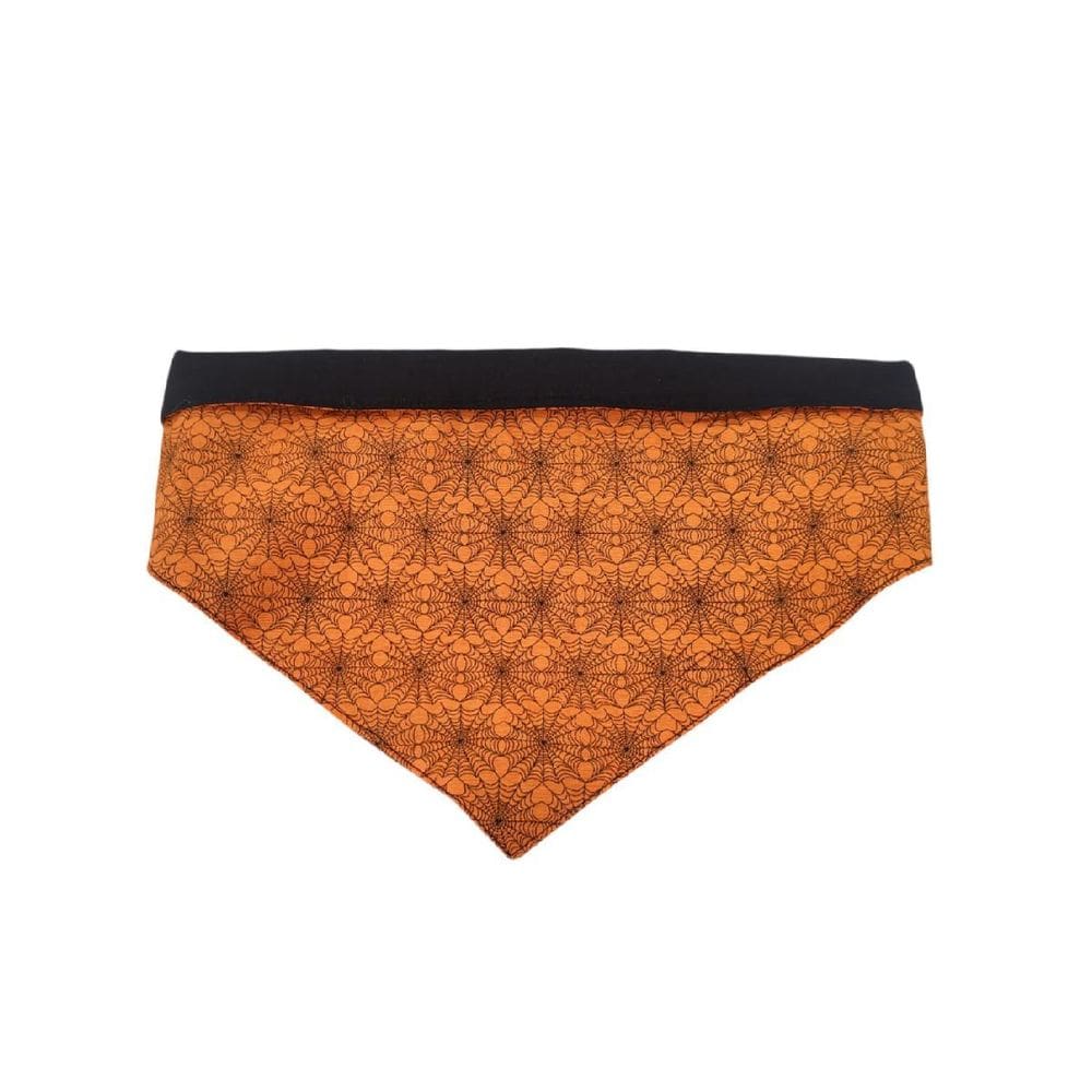 Bandana Halloween Temática Teias De Aranhas Cães Tam P