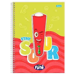 Caderno Univ 1 Matéria 80Fl Fini Stay Sour Com Aroma Foroni