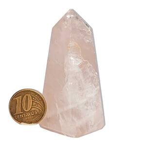 Obelisco Quartzo Rosa Lapidado 50 a 100g 50 a 70mm Classe B