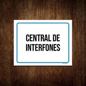 Kit 10 Placas Ambiente Sinalização Setor Central Interfones