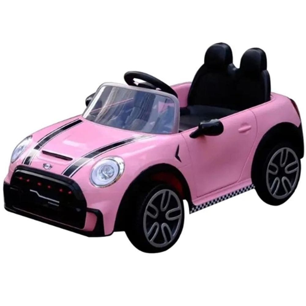 Carro Elétrico Esportivo Rosa Com Controle Remoto 12V