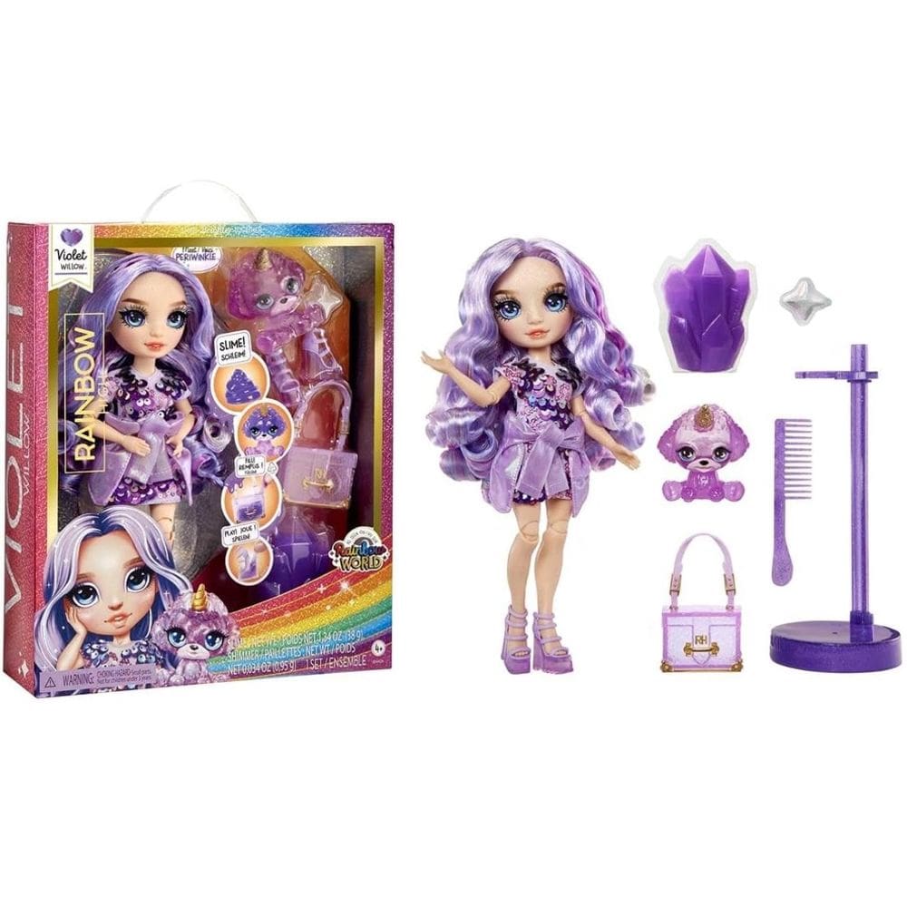 Boneca Classic Rainbow High Fashion Doll Violet 28cm