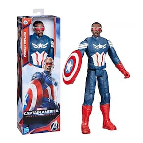 Boneco Capitão América Admirável Mundo Novo Titan Hero Series