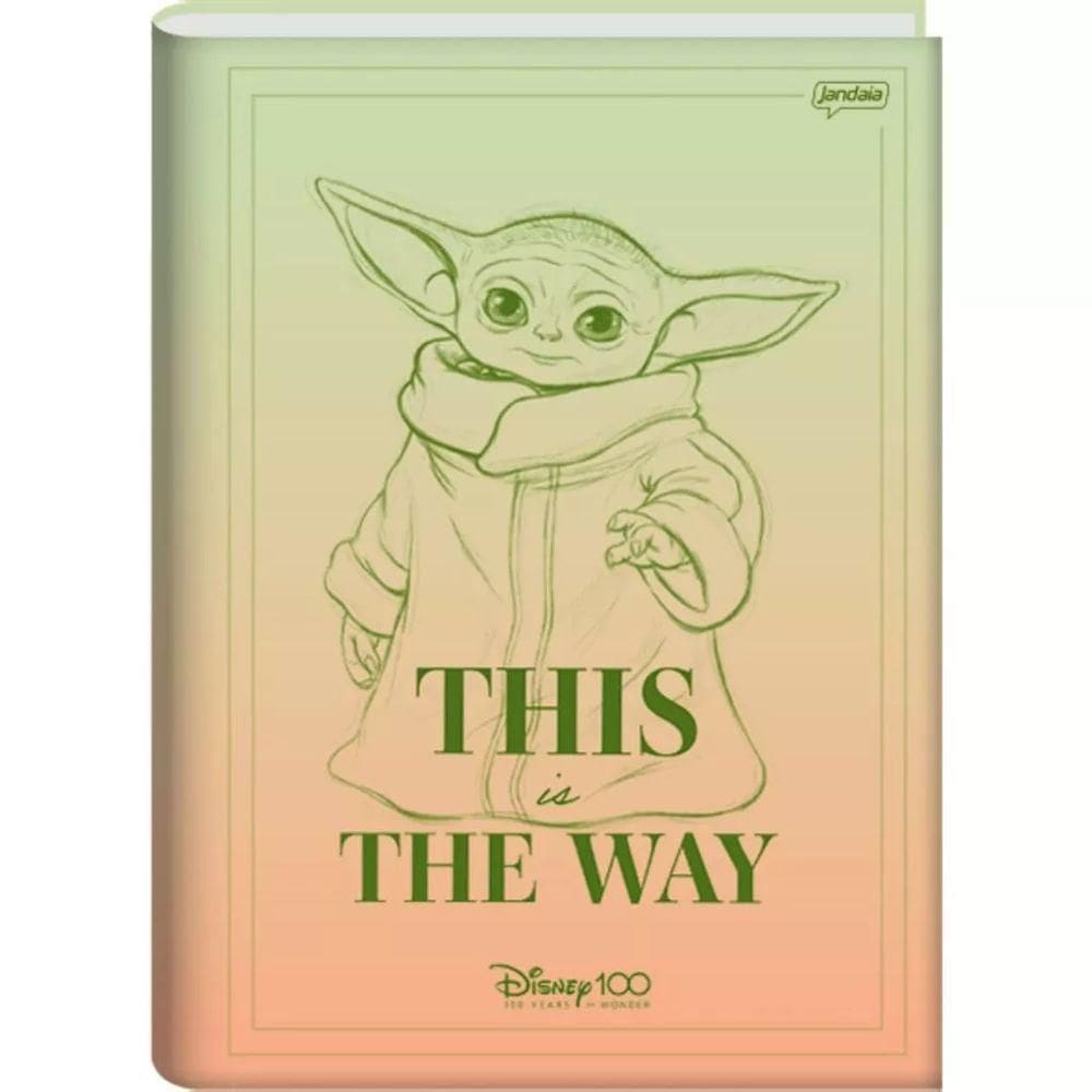Caderno 1/4 Brochura 80 Fls Disney 100 anos Capa4 - Jandaia