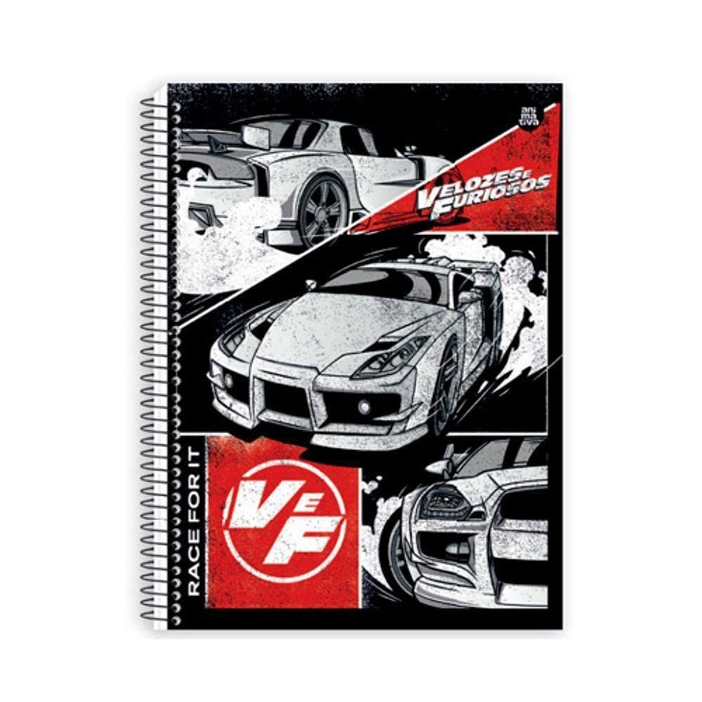 Caderno Univ 15Mat 240Fls Velozes e Furiosos Capa2-Animativa