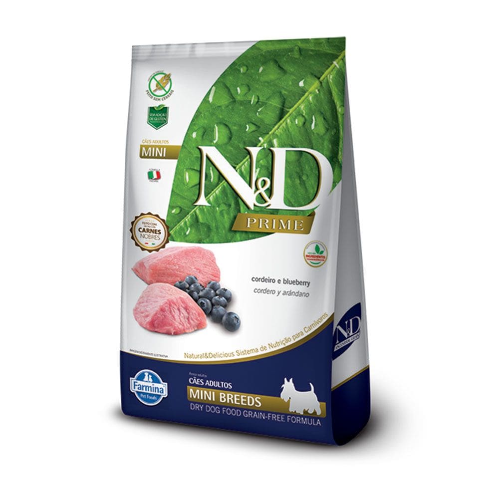 Ração N&D Prime Cães Adultos Mini Cordeiro  10,1kg