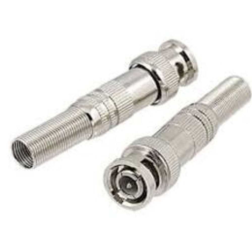 5 Conectores BNC Mola Macho para Cameras Segurança