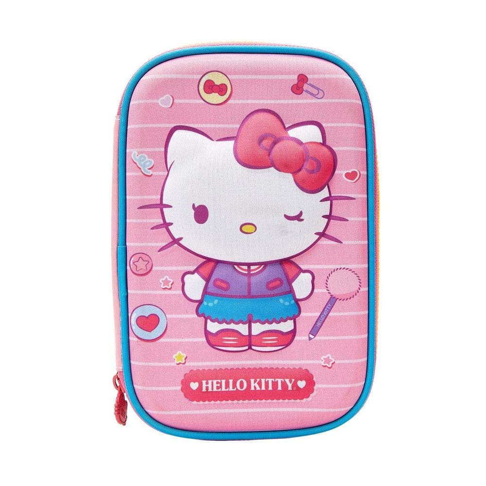Estojo Escolar Box Quadrado Hello Kitty 13545