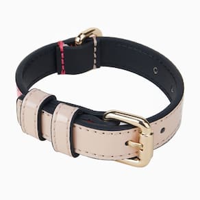 Coleira para animais de estimação Scotch & Co Leather Fiber Leather Rosa-Tan M