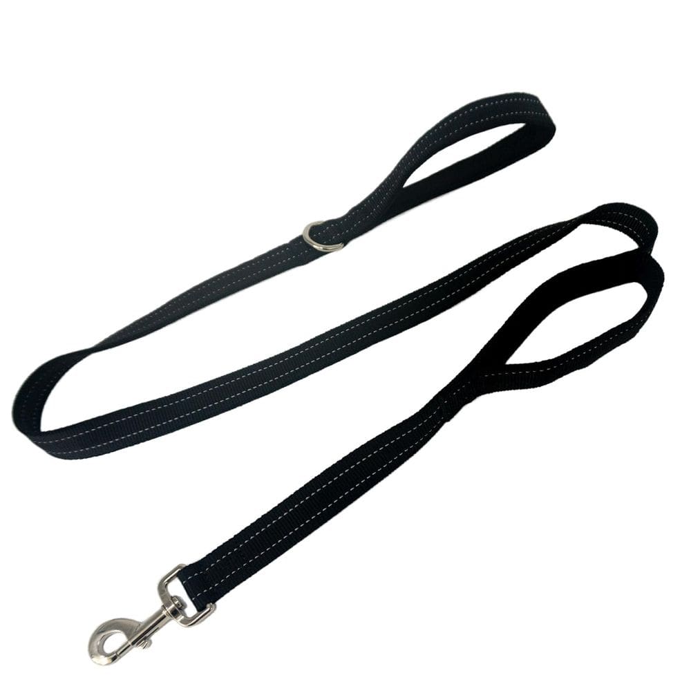 Capa de coleira para cães Geny com alça dupla acolchoada, nylon, bla reflexiva