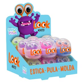 Massinha Estica E Pula Look Monster 18 Unidades Gelele