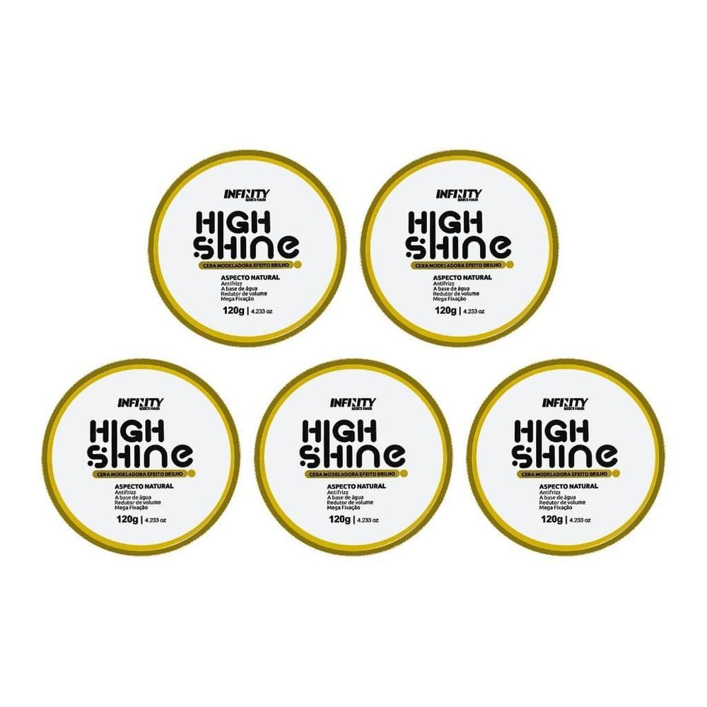 Pomada Infinity High Shine Incolor 120G - Kit Com 5Un