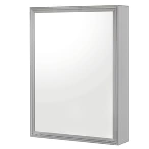Espelheira One Silver Sobrepor 52,5cm X 48,5cm X 9,5cm Silver