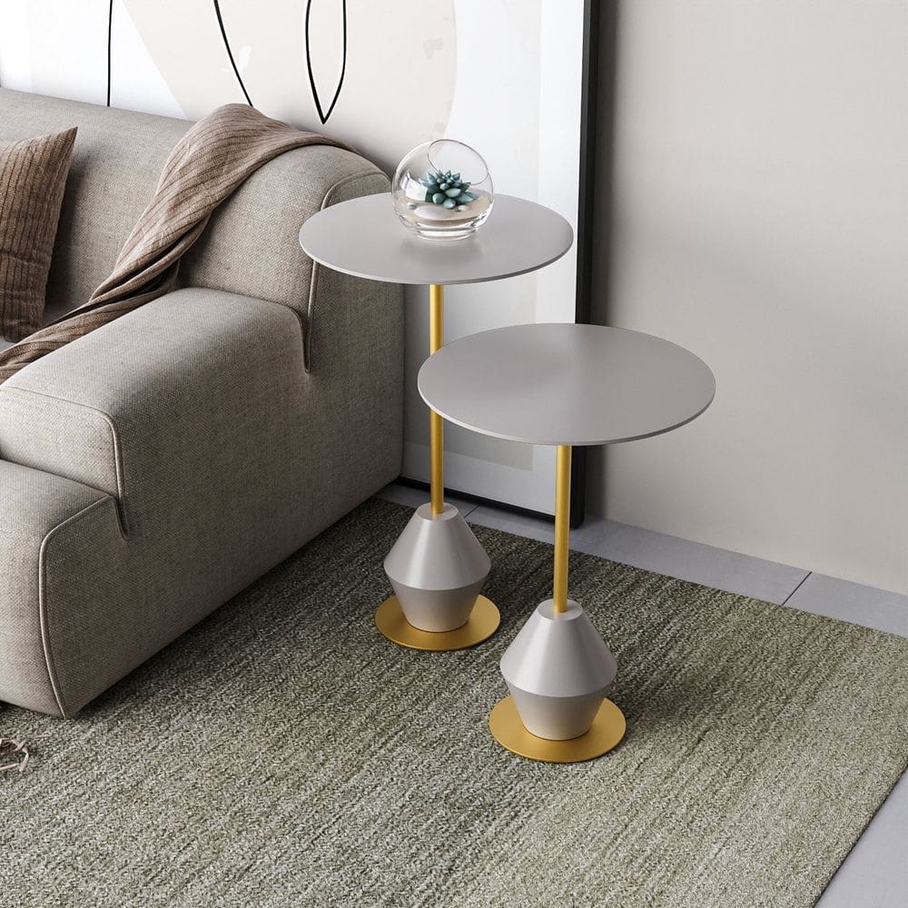 Conjunto Mesa de Canto Asti 65x40x40cm Fendy