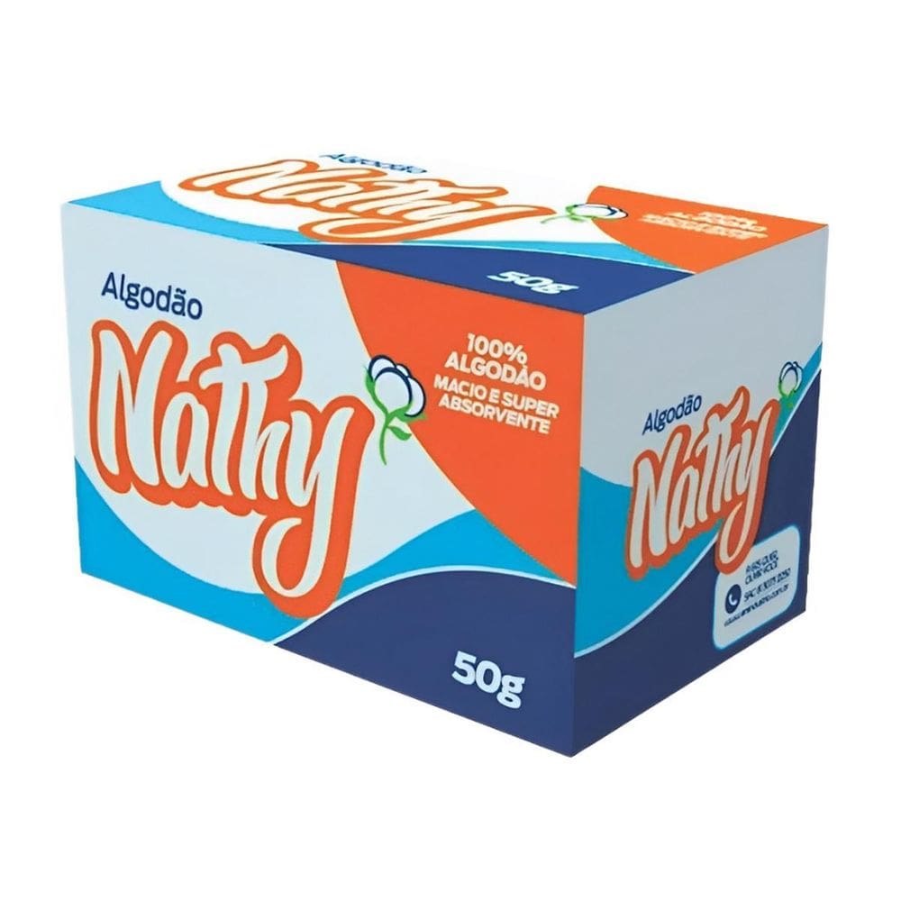 Algodão Macio E Super Absorvente 50G Nathy