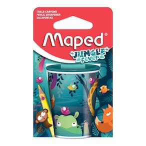 Apontador 2 Furos Com Depósito Jungle Fever 1 Unidade Maped
