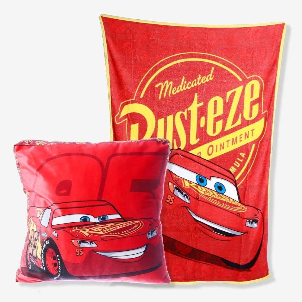Almofada Com Manta Carros Disney