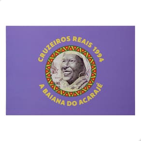 Folder Encarte para Cédula de 50000 Mil Cruzeiros Reais 1994 A Baiana